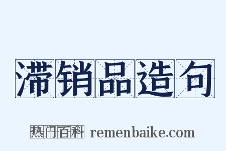 滞销品造句是什么意思的图片